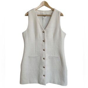 Abercrombie & Fitch Mara Tweed Button-Front Dress Size Large